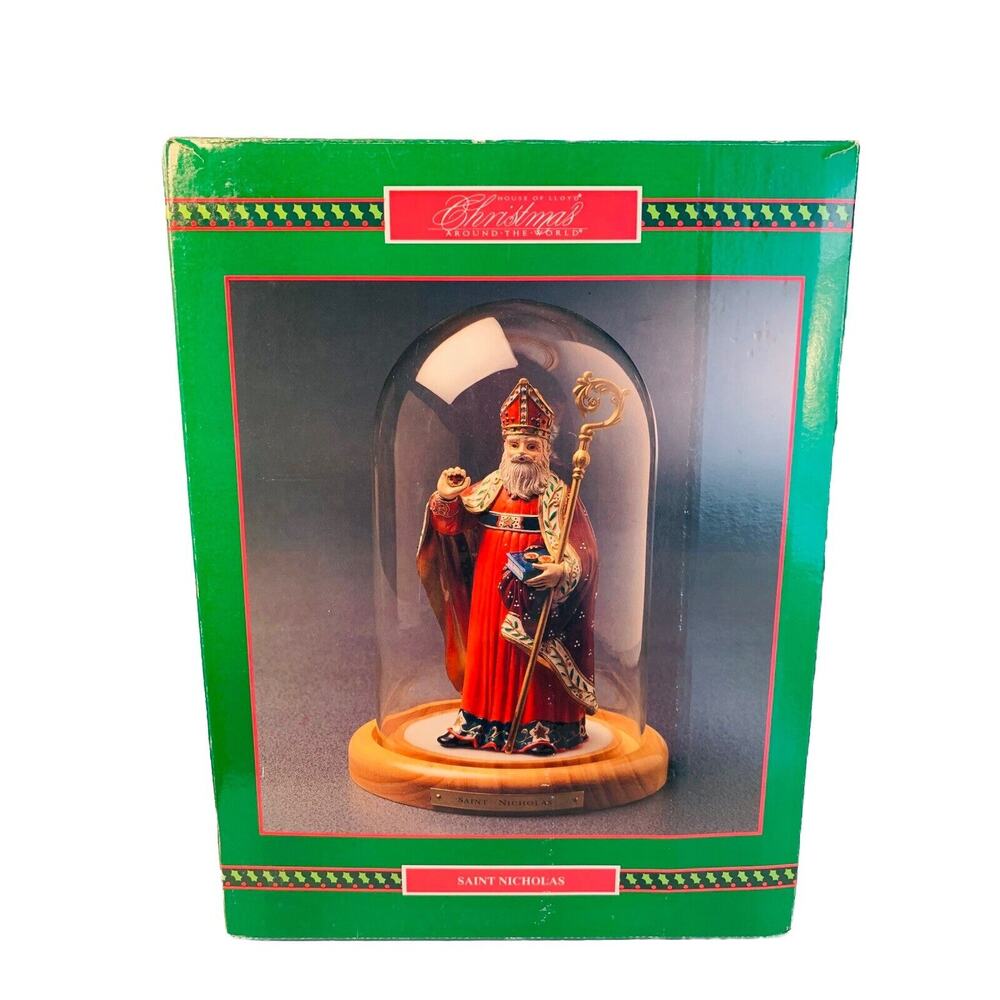 1994 House of Lloyd Saint Nicholas Christmas Around the World Lighted New In Box